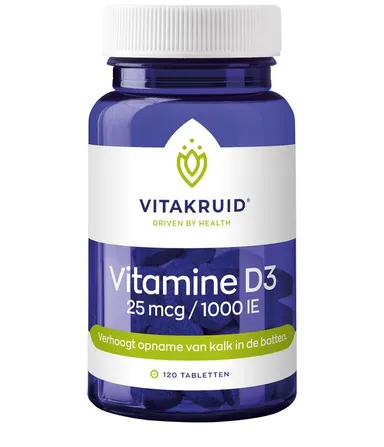 Vitakruid Vitamine D3 25 mcg 120 Tabletten