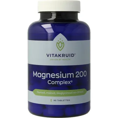 VITAKRUID MAGNESIUM 200 COMPLEX TAURAAT MALAAT BISGLYCINAAT 90 TAB