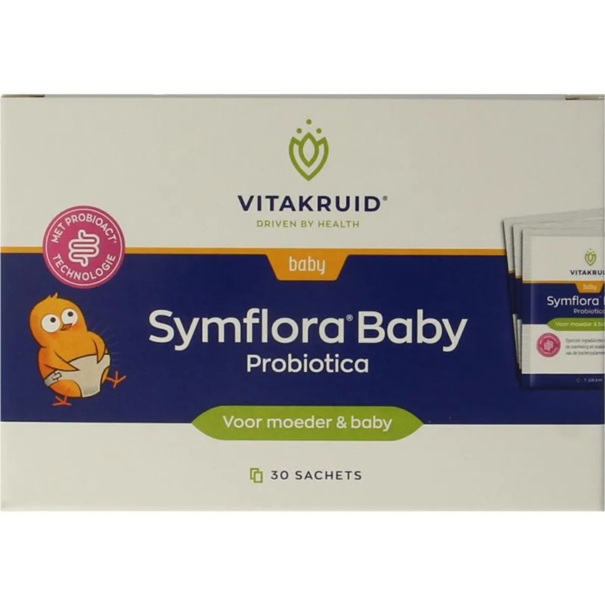 VITAKRUID SYMFLORA BABY PROBIOTICA VOOR MOEDER & BABY 30 ZAK