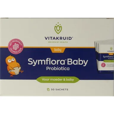 VITAKRUID SYMFLORA BABY PROBIOTICA VOOR MOEDER & BABY 30 ZAK