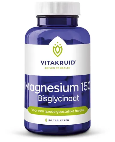 Vitakruid Magnesium 150 Bisglycinaat 90 Tabletten