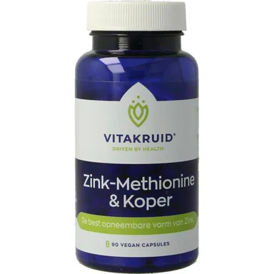 Vitakruid Zink-Methionine & Koper 90 Capsules