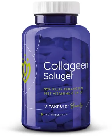 VITAKRUID COLLAGEEN SOLUGEL TABLETTEN MET VITAMINE C EN D 150 CAPS