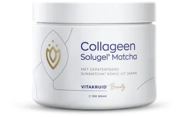 VITAKRUID MATCHA COLLAGEEN MET SUNMATCHA & SOLUGEL 150GR
