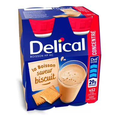 Délical Concentré HP HC Biscuit 4x200ml
