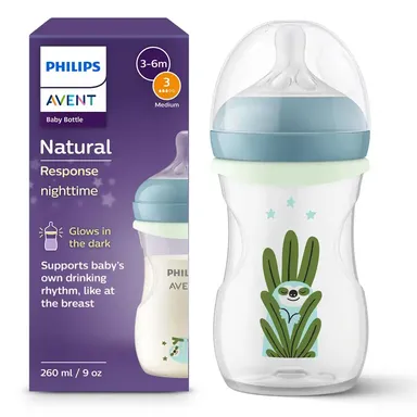 Philips Avent Zuigfles Natural 3.0 Nighttime 260 ml