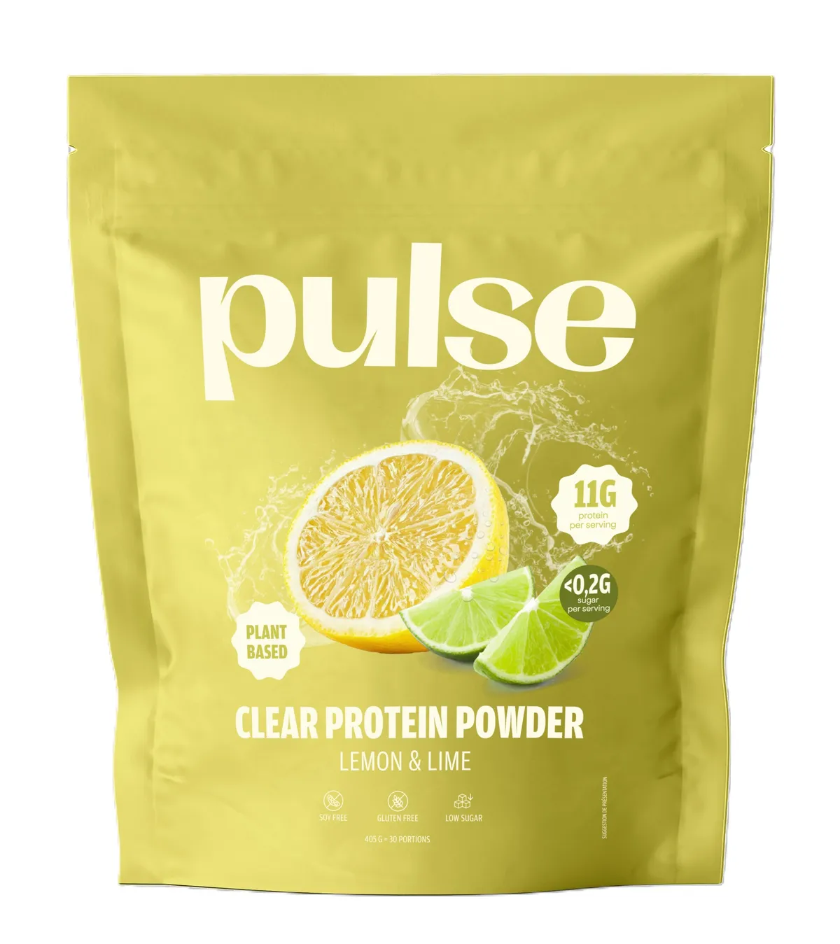Pulse Protein Clear Vegan Protein Citron 405g