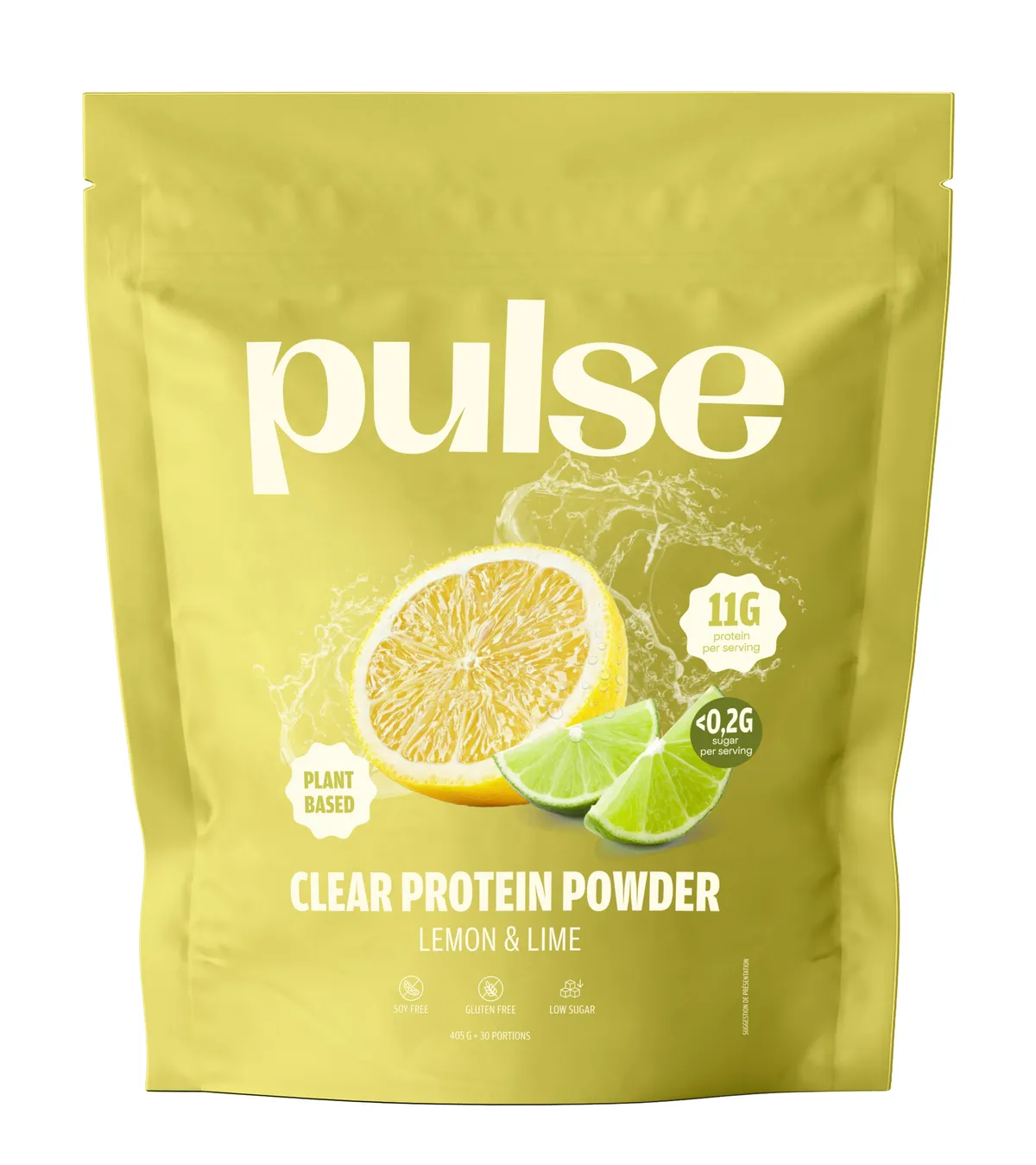 Pulse Protein Clear Vegan Protein Citron 405g
