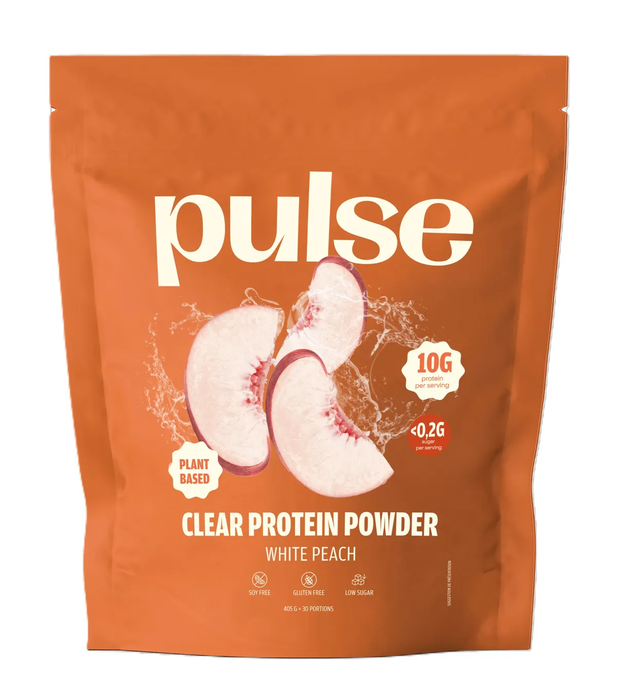 Pulse Protein Clear Vegan Protein Pêche 405g