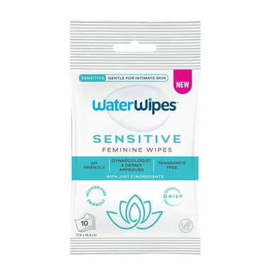 WaterWipes Feminine Care Wipes 10