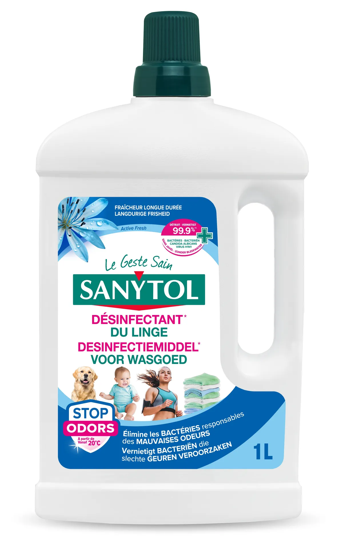 Sanytol Wasdesinfectiemiddel Active Fresh 1 l