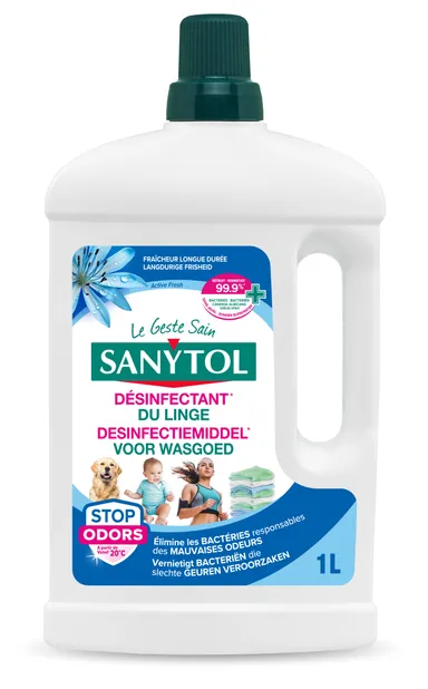 Sanytol Wasdesinfectiemiddel Active Fresh 1 l