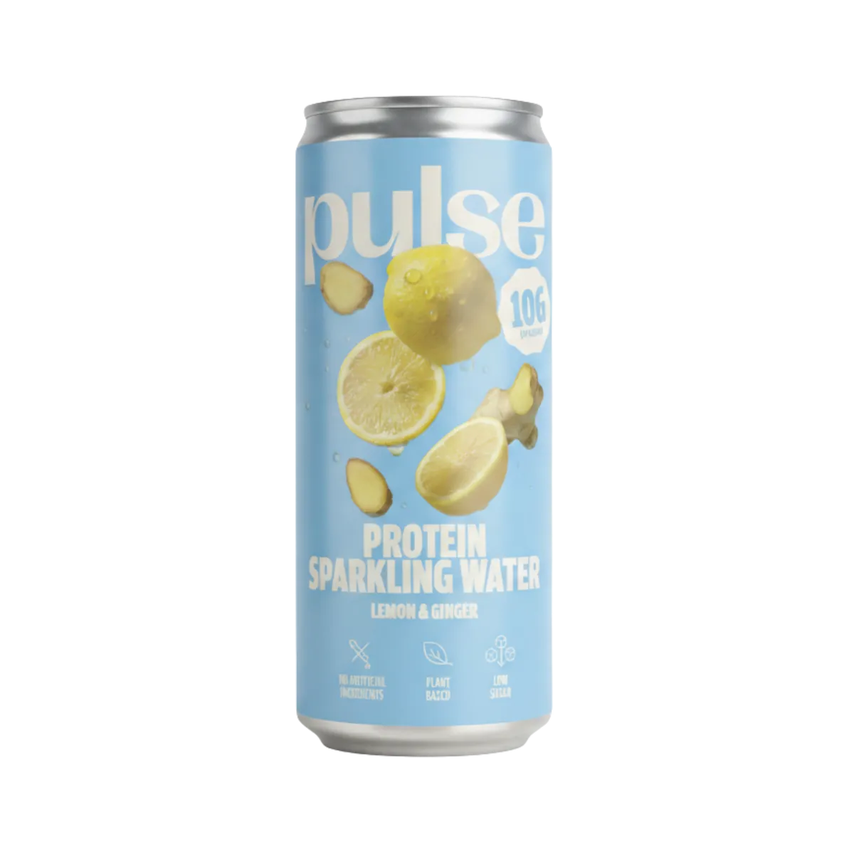 Pulse Protein Bruisend Proteïnewater Citroen Gember 330 ml