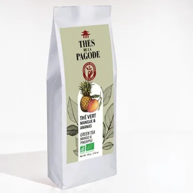 THES DE LA PAGODE GROENE THEE MANGO ANANAS 100GR