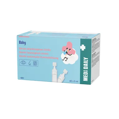 MEDI DAILY Sérum Physiologique Stérile 40x5ml