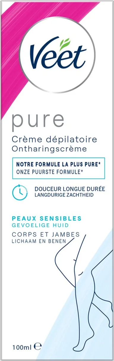 Veet Pure Crème Dépilatoire Peaux Sensibles 100ml