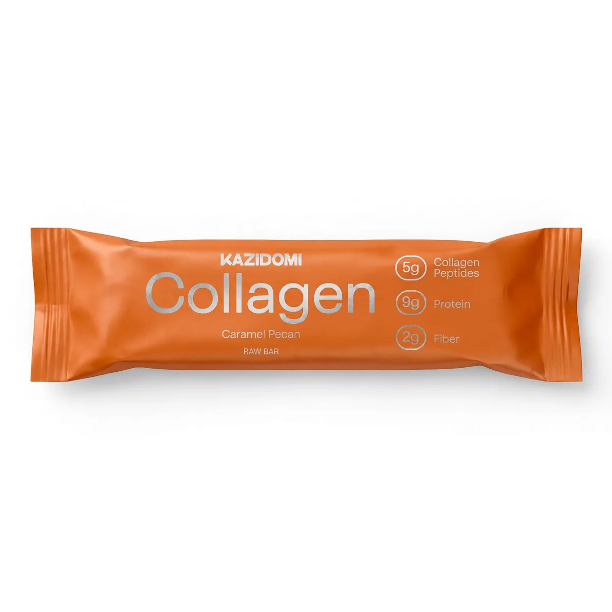Kazidomi Barre au Collagène Caramel Pécan Bio 42g
