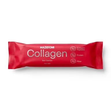 Kazidomi Barre au Collagène Fruits Rouges Bio 42g