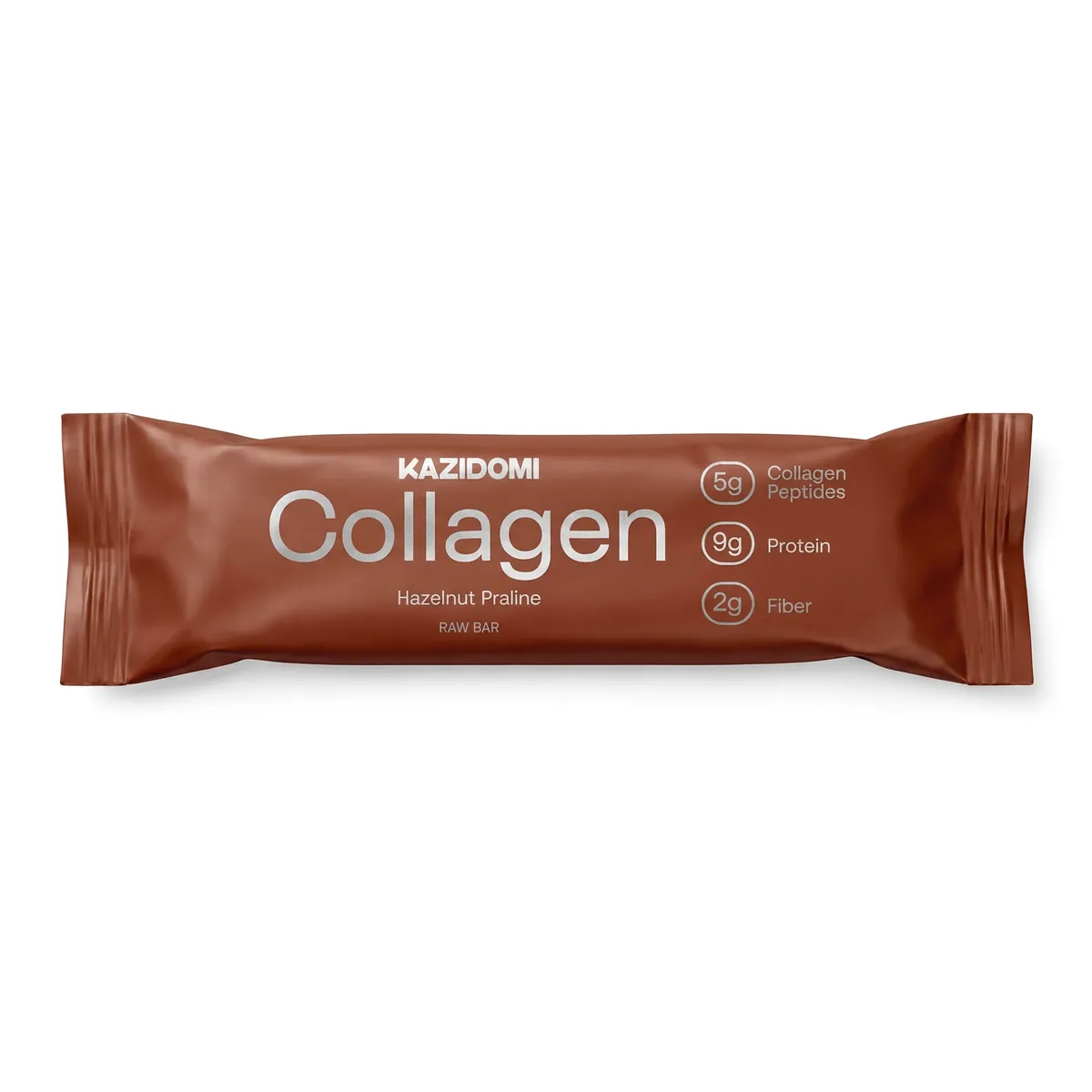 Kazidomi Barre au Collagène Praliné Noisette Bio 42g