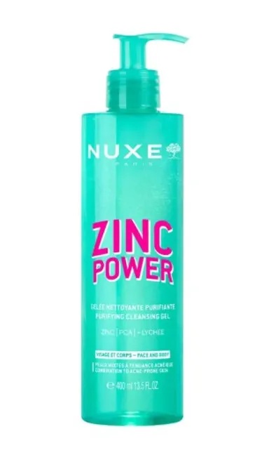 Nuxe Zinc Power Gelée Nettoyante Purifiante 400ml