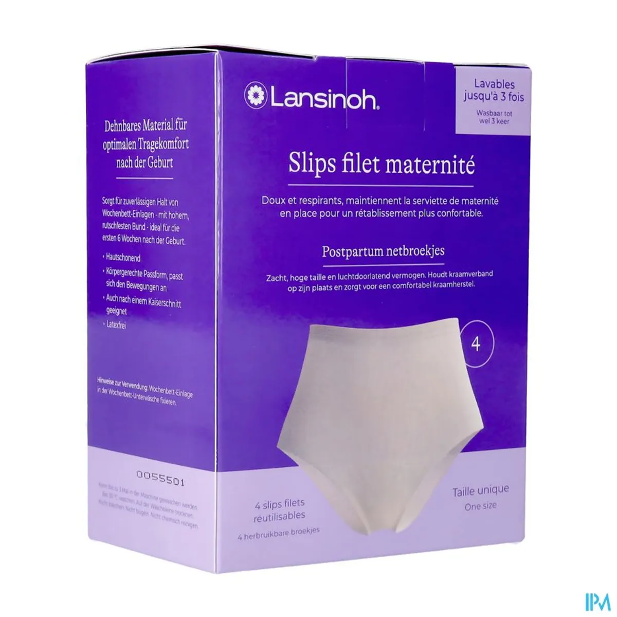 Lansinoh Sips Filet Maternité Post-Partum 4 Slips