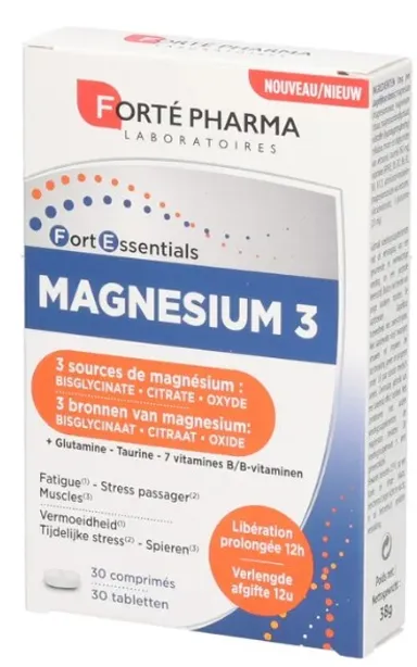 Forté Pharma FortEssentials Magnesium 3 30 Comprimés