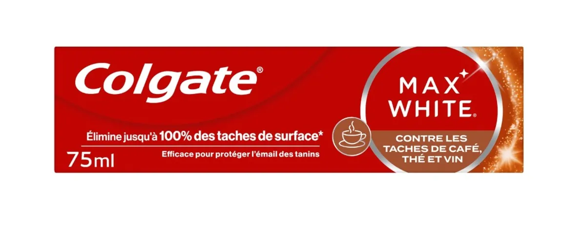 Colgate Max White Tandpasta tegen Koffie-, Thee- en Wijnvlekken 75 ml