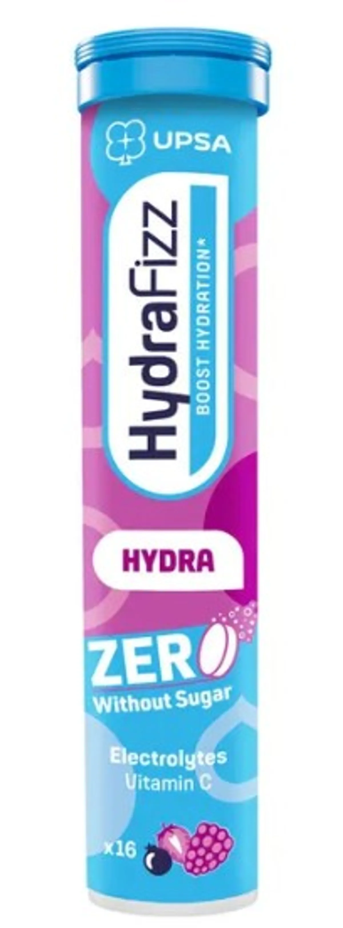 UPSA Hydrafizz Hydra Zero Sugar Rode Vruchten 16 Bruistabletten