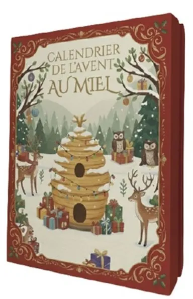 Les Abeilles de Malescot Calendrier de l'Avent Miels 24 Cases
