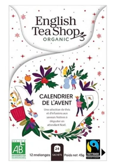 English Tea Shop Mini Calendrier de l'Avent Thés et Infusions 24 Sachets