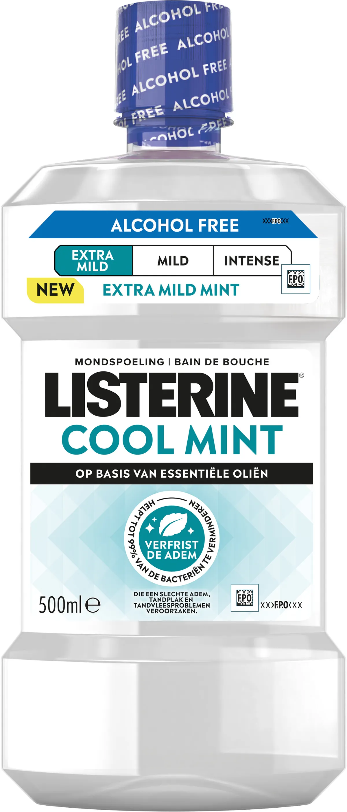 Listerine Cool Mint Sans Alcool Extra Doux 500ml