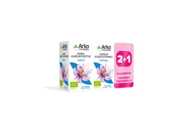 Arkogélules Safran Bio Moral Humeur Positive 30 Gélules 2+1 Gratuit
