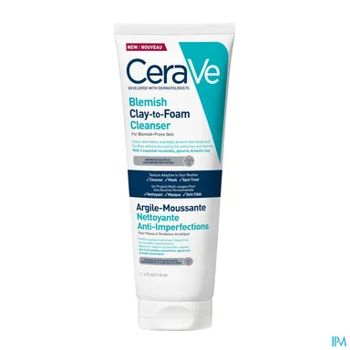 CeraVe Schuimende Reinigingsklei tegen Onzuiverheden 118 ml