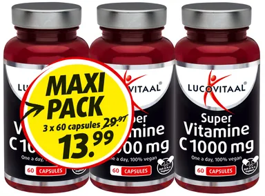 Lucovitaal Super Vitamine C 1000 mg 3x60 capsules