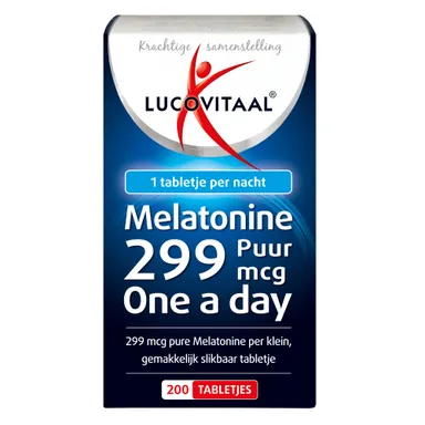 Lucovitaal Melatonine Puur 299 mcg 200 tabletten