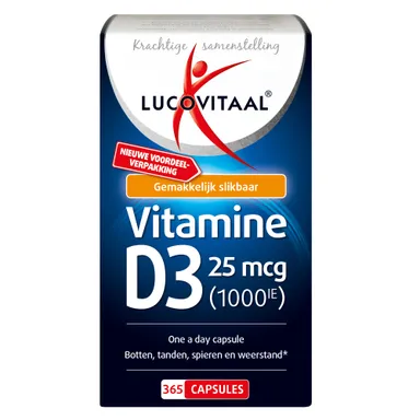 Lucovitaal Vitamine D3 1000IE 365 capsules