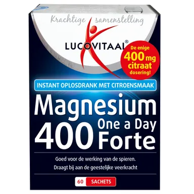 Lucovitaal Magnesium 400 Forte 60 zakjes