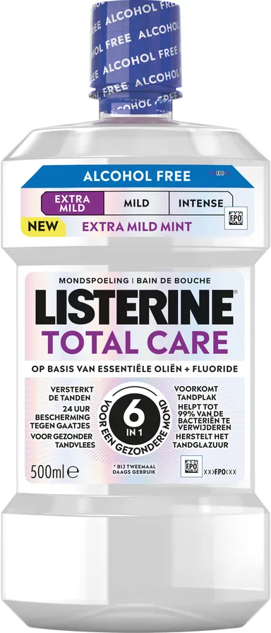 Listerine Total Care Sans Alcool Extra Mild 500ml