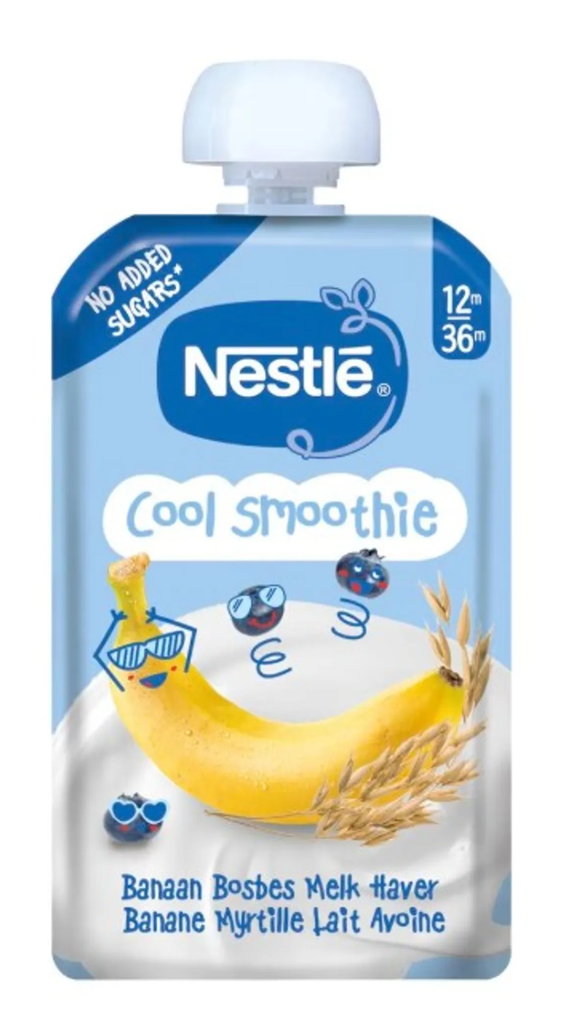 NESTLÉ COOL SMOOTHIE BANANE MYRTILLE LAIT AVOINE 110G