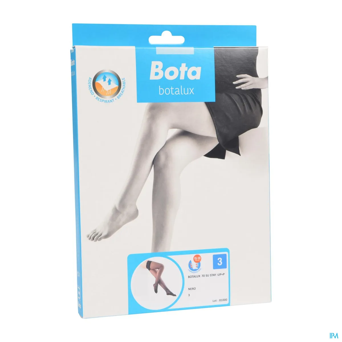 Botalux 70 Stay-up +P Zwart Maat 3