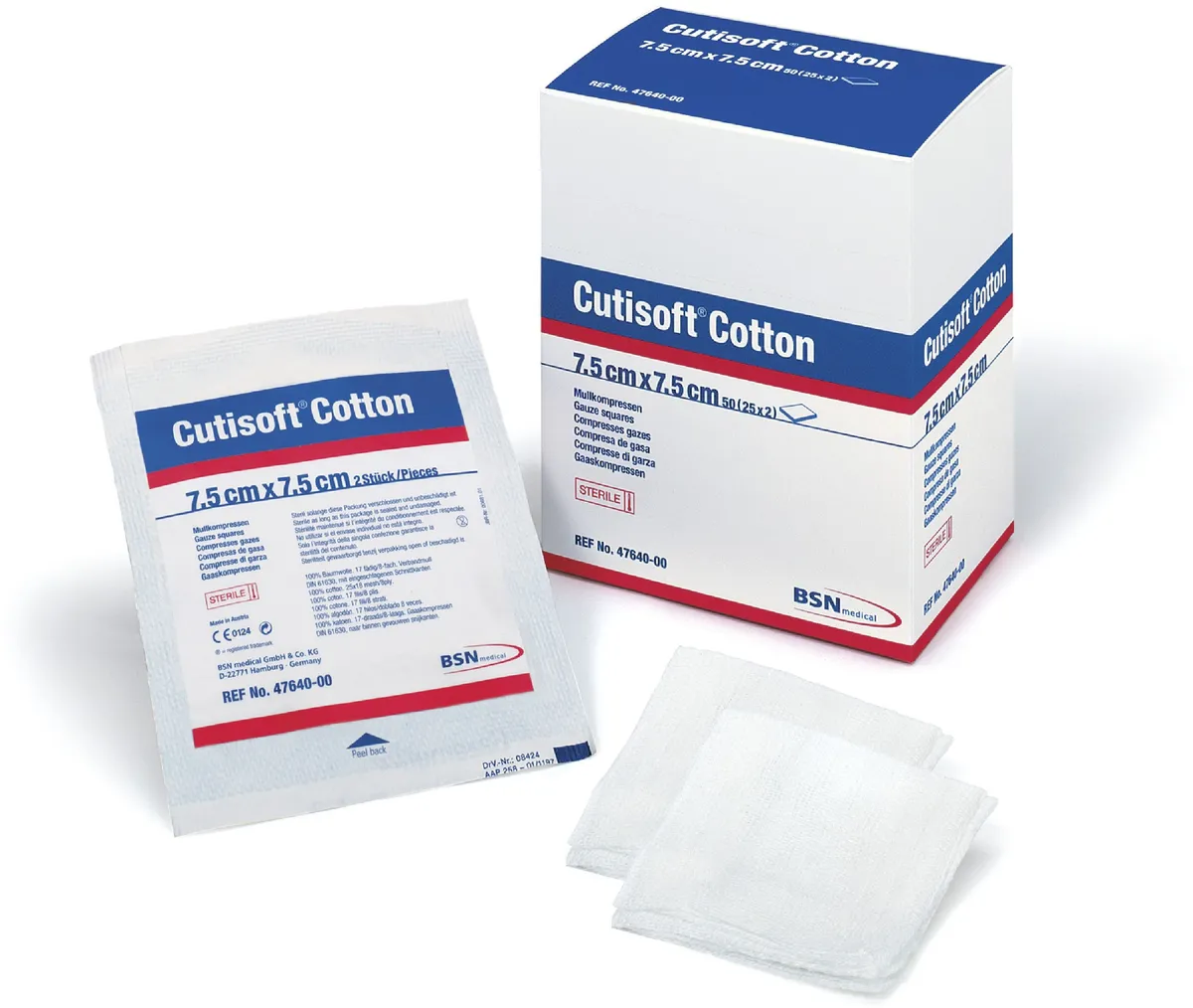 Cutisoft Cotton Cp Ster7,5x 7,5cm 2x25