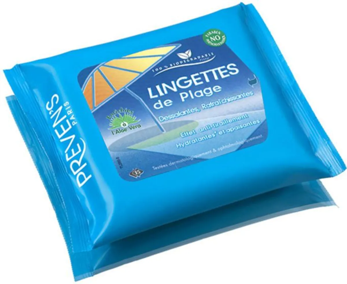 Preven's 15 Lingettes De Plage