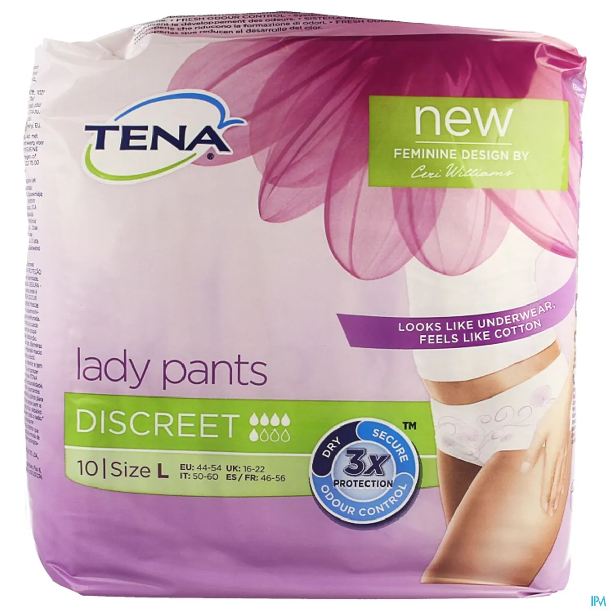Tena Lady Pants Discreet Large 10 Slips