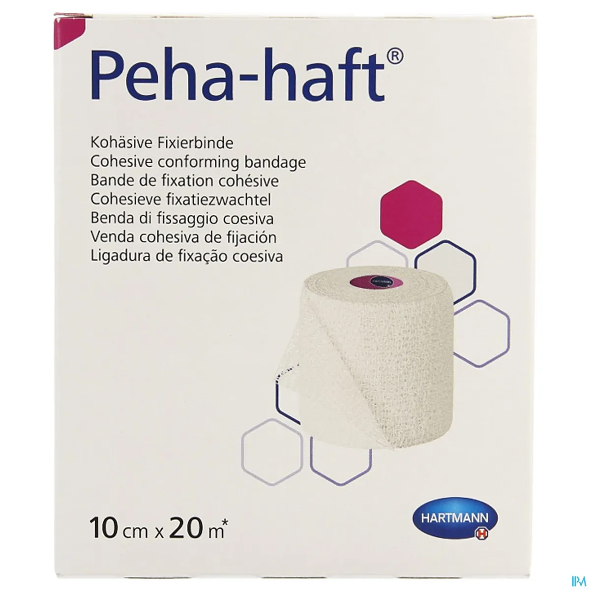 Peha-Haft 1 Cohesieve Fixatiezwachtel Zonder Latex 10 cm x 20 m