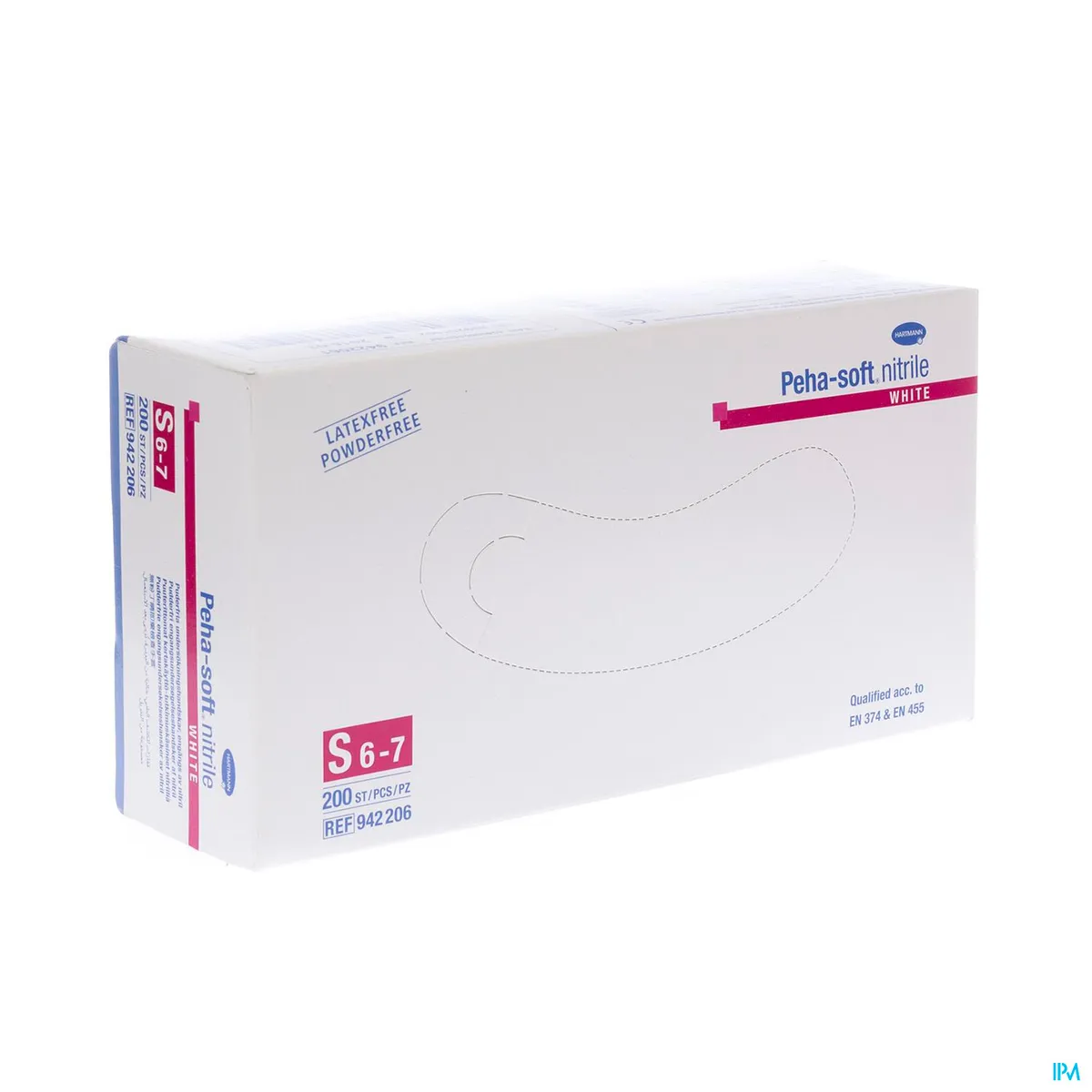 Peha Soft Gants Nitrile Blanc S 200 9422063