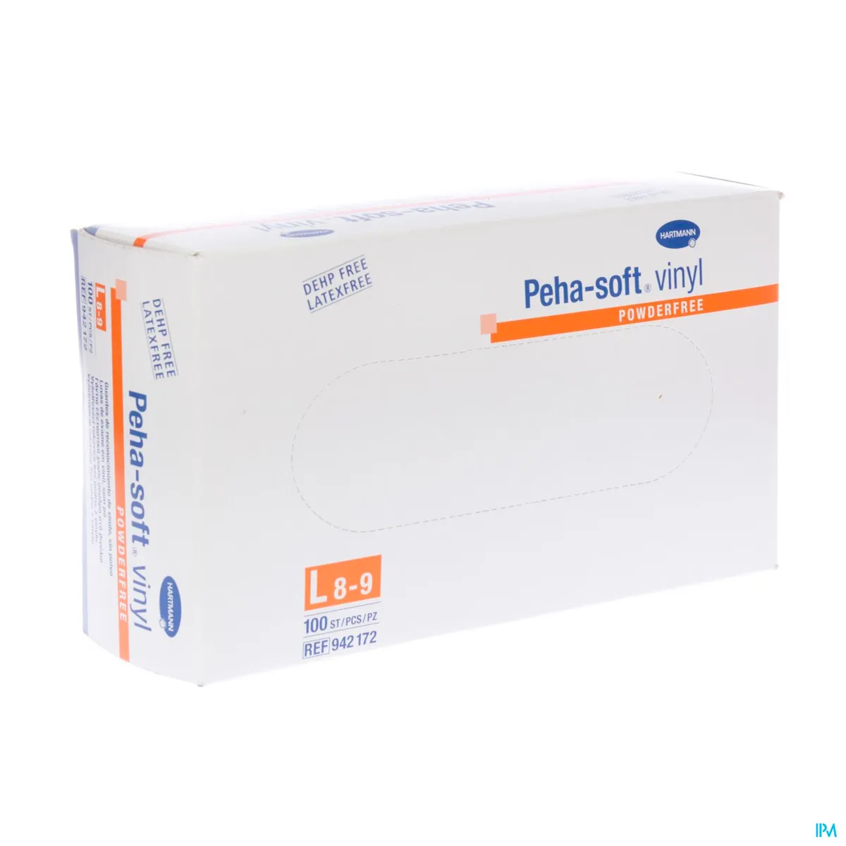 Peha Soft Handschoenen Vinyl Zonder Poeder L 100 Stuks