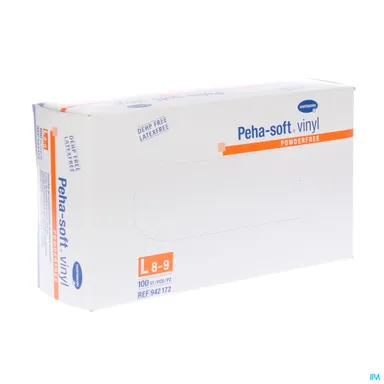 Peha Soft Handschoenen Vinyl Zonder Poeder L 100 Stuks