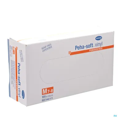 Peha Soft Handschoenen Vinyl Zonder Poeder M 100 Stuks