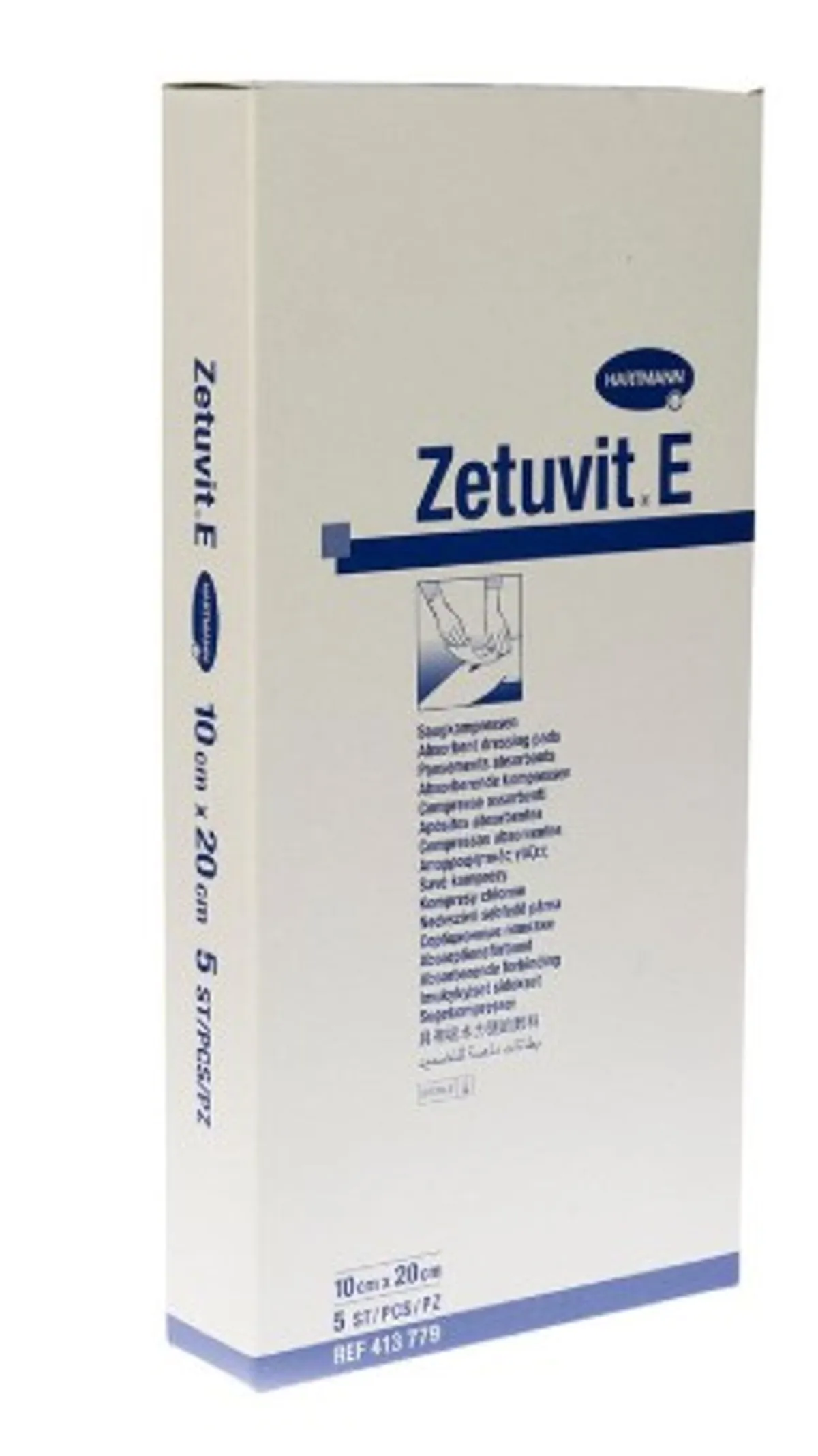 Zetuvit E 5 Pansements Absorbants Stériles 10 x 20 cm