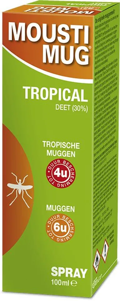 Moustimug Tropical 30% Deet Spray 100ml